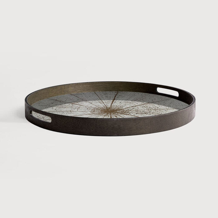 Plateau en verre Slice de Ethnicraft, Rond, 48 x 48 x 4 cm-4