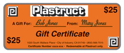 GIFT CERTIFICATE $25