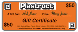 GIFT CERTIFICATE $50