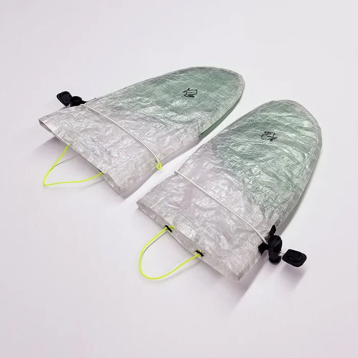 High Tail Designs - Ultralight Rain Mitts "Canary Seafoam"