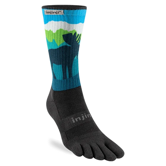 Injinji - Artist Designed Men's Crew Toe Socks - The Alaska Collection