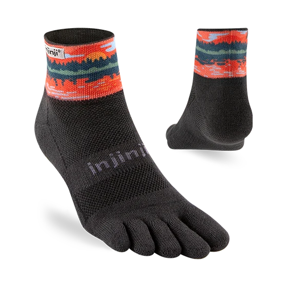 Injinji - Artist Designed Men's Mini-Crew Toe Socks - The Boundary Waters Collection