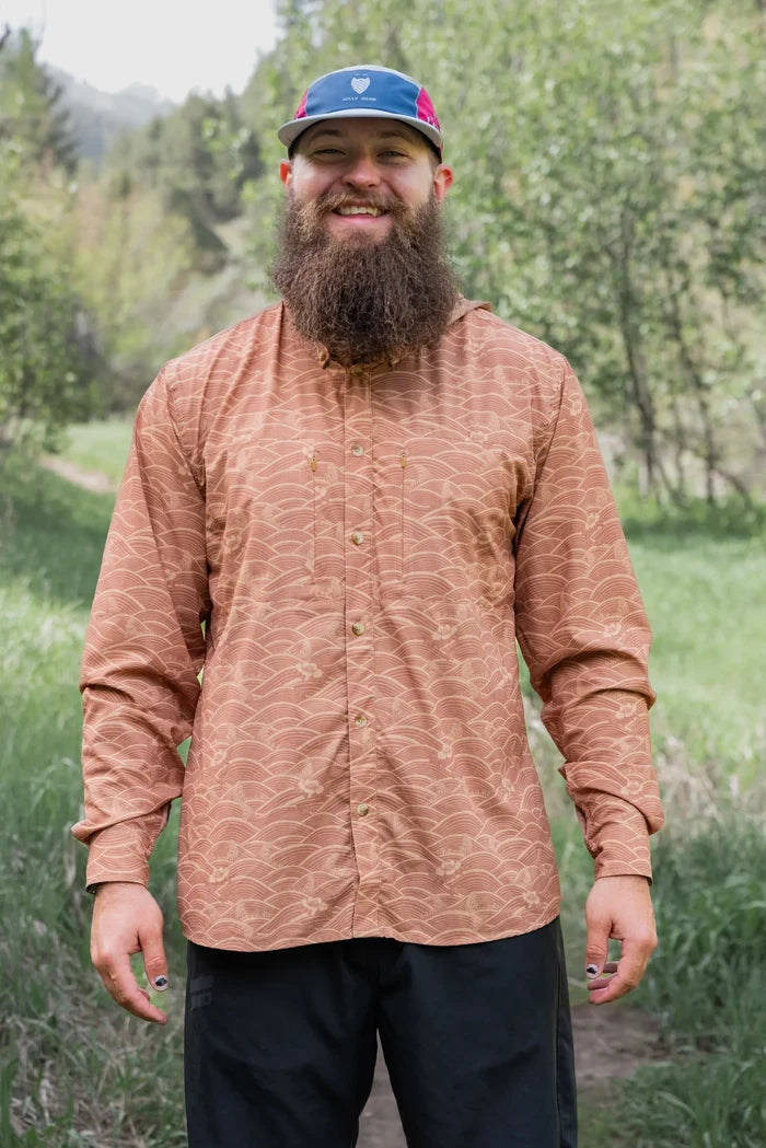 Jolly Gear - Triple Crown Button Down Long Sleeve - Golden Waves