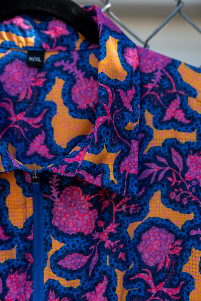 Jolly Gear - Triple Crown Half Zip Short Sleeve - Chromaflor Blue UL