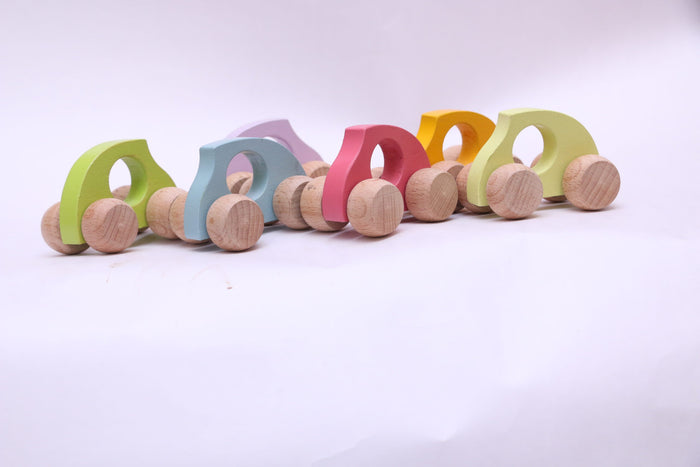 Rainbow Mini Toy Cars Set of 3