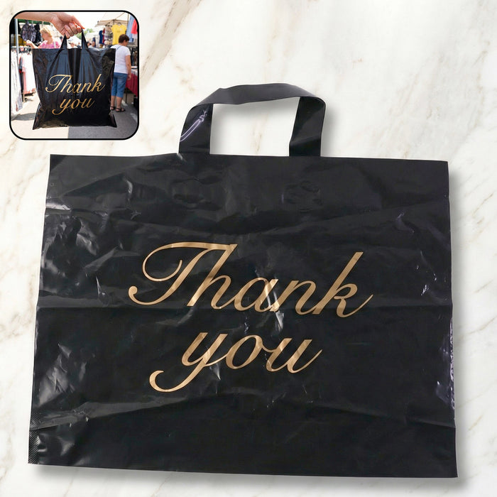 Thank You printed carry bag with durable handles and 25×34 cm size
