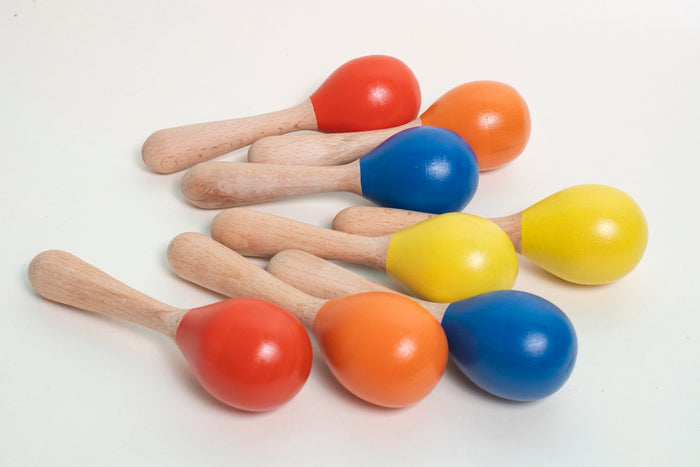 Wooden baby maracas