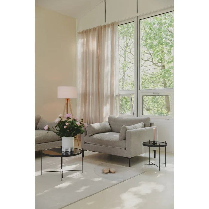 Table d’appoint Zuiver Cupid noire avec plateau en verre-04
